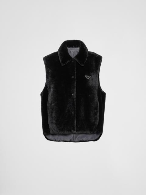 Shearling vest
