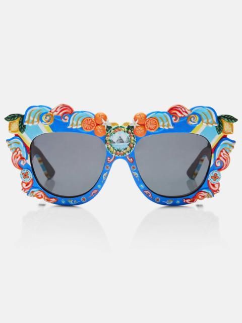 Taormina DG embellished round sunglasses