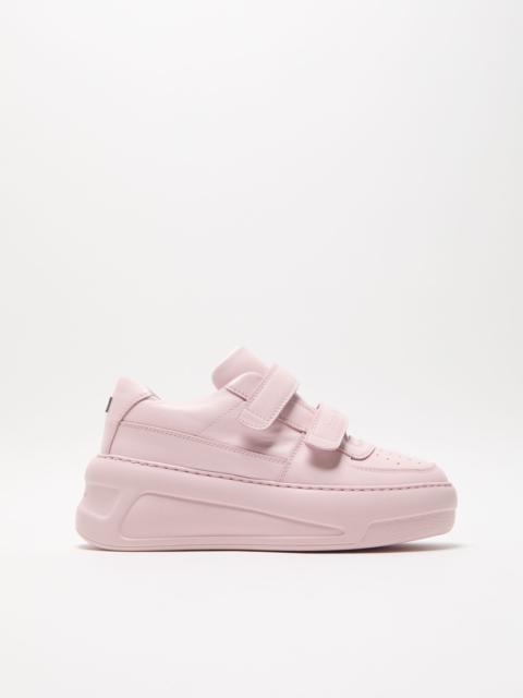 Velcro strap platform sneakers - Pastel pink