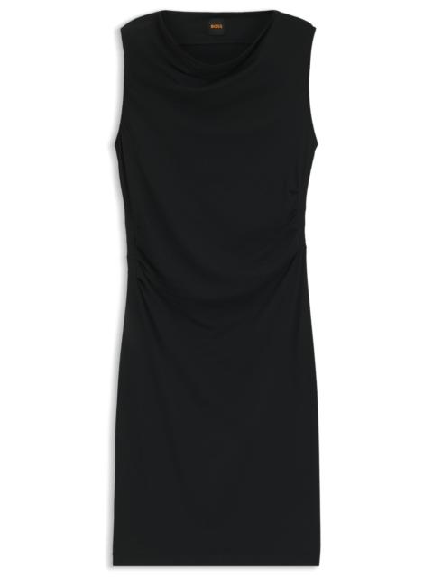 DRESS WITH ASYMMETRIC NECKLINE
