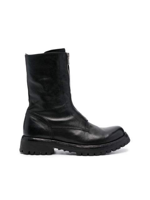 Loraine zip-up leather boots
