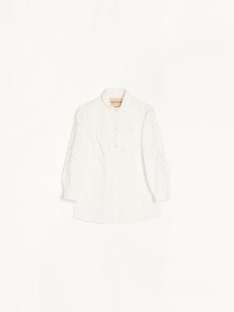 EMBROIDERED POPLIN SHIRT