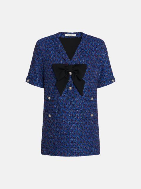 SEQUIN TWEED MINI DRESS