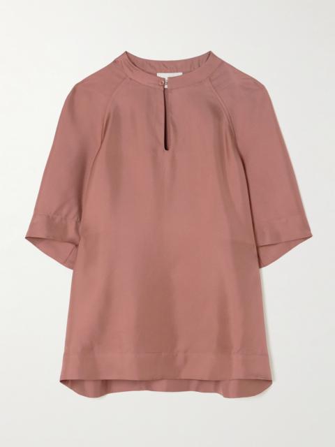 Zeus Silk-twill Blouse