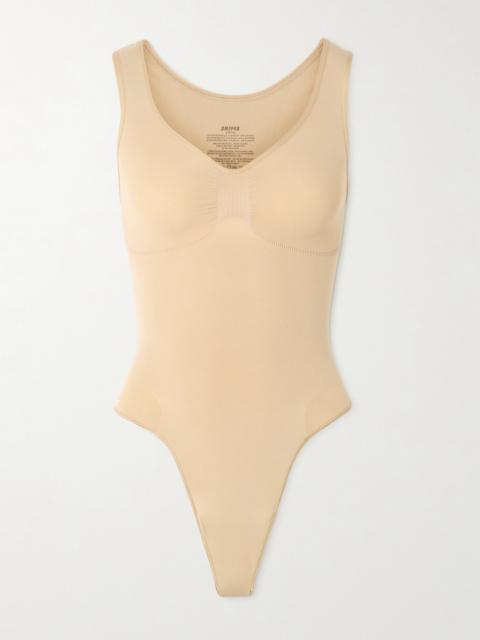 Seamless Sculpt Scoop Neck Thong Bodysuit