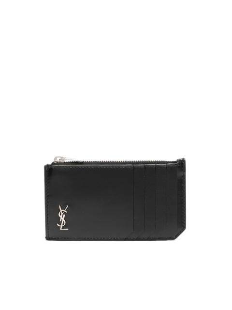 Monogram-plaque cardholder