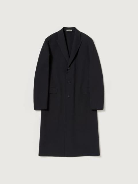 STRUCTURED WOOL GABARDINE HAND SEWN COAT