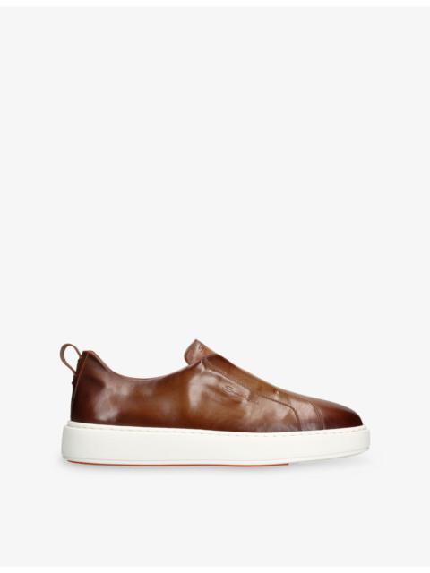 Clean Icon Victory Leather Low-Top Trainers