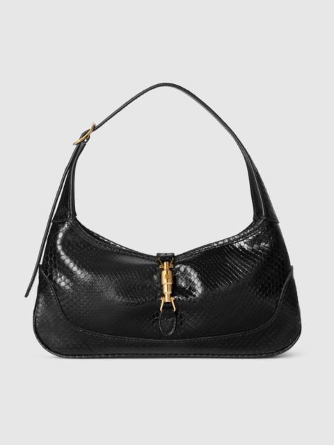 Jackie Slim python small shoulder bag