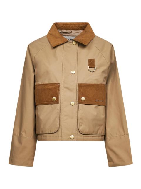 Brown Phoebe waxed jacket