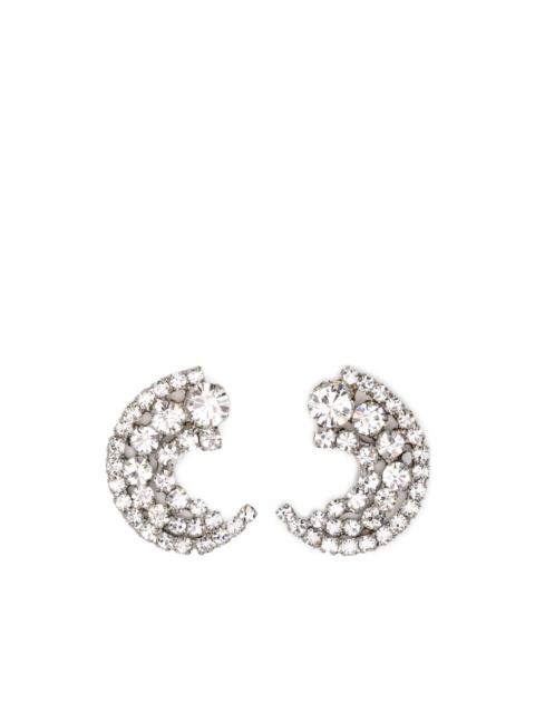 crystal-embellished earrings