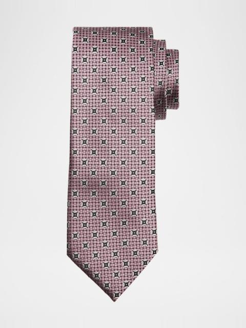 Men's Woven Medallion Silk Tie