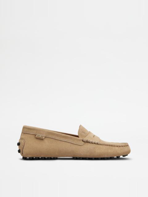 GOMMINO DRIVING SHOES IN SUEDE - BROWN