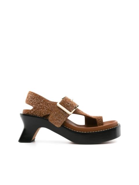 70mm Ease brushed-suede sandals