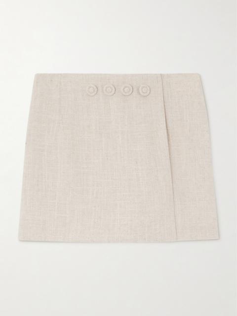 Jean Embellished Woven Mini Skort