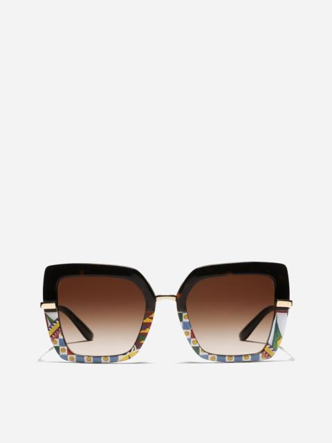Half print sunglasses