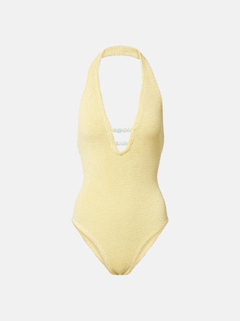 Adriana beaded swimsuit