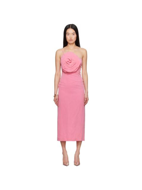 Pink Sheath Midi Dress