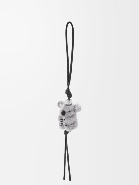 Koala charm in felt and calfskin