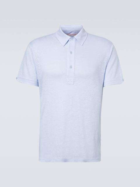 Sebastian linen polo shirt