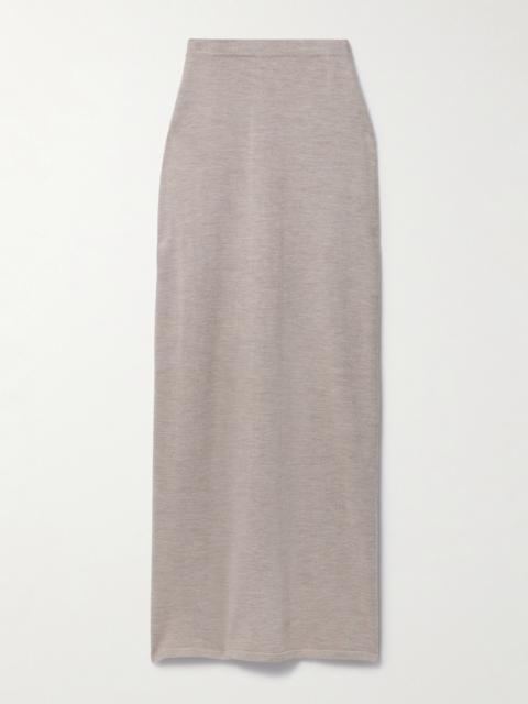 Wool, Silk And Cashmere-blend Maxi Skirt