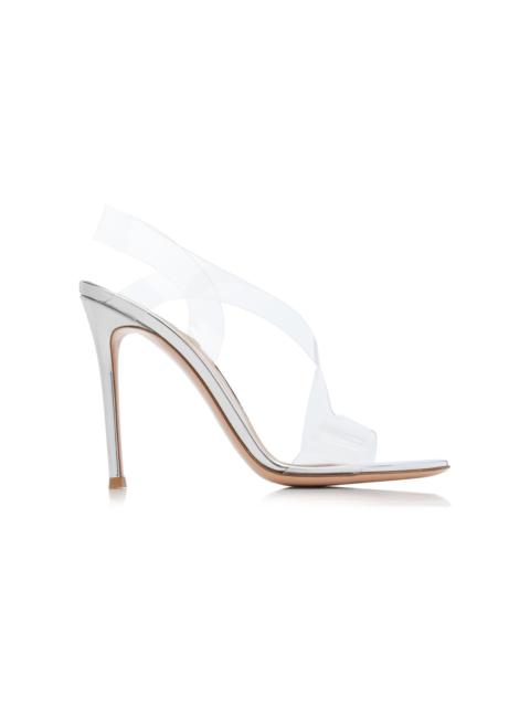 Metropolis PVC Sandals silver