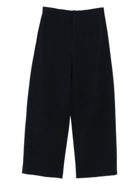 cropped high-waisted trousers