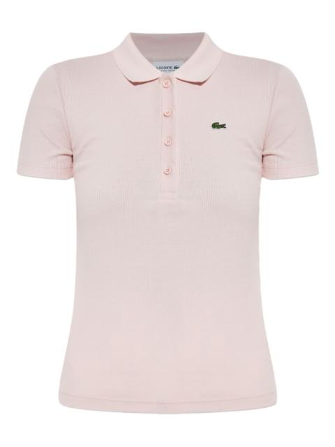 ribbed polo shirt