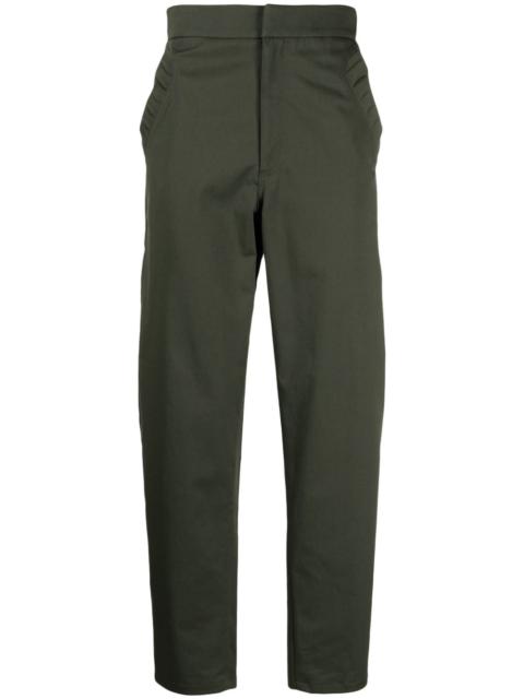 colour-block-detail tapered trousers