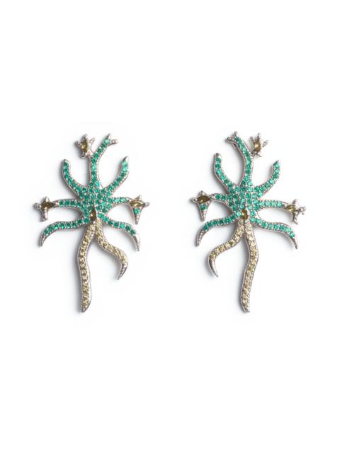 OLIVINE EMERALD ETOILE EARRING