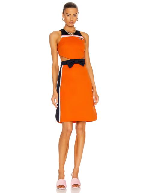 Intarsia Technical Jersey Dress