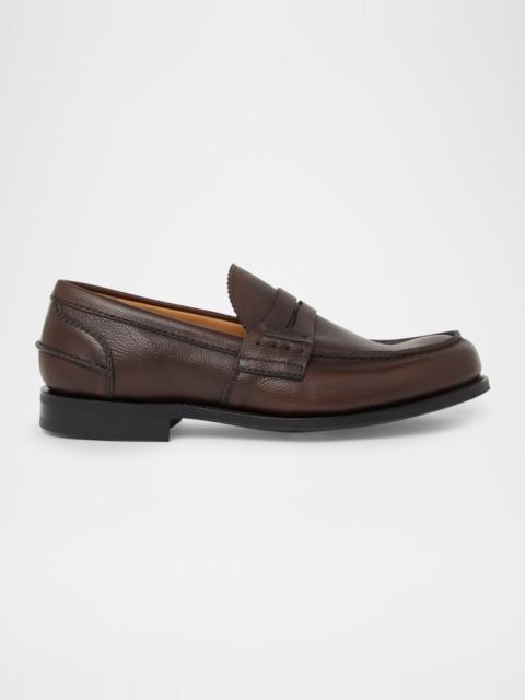 Men's Pembrey 2.0 Grained Leather Penny Loafers