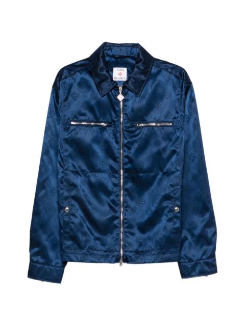 patterned zip jacket