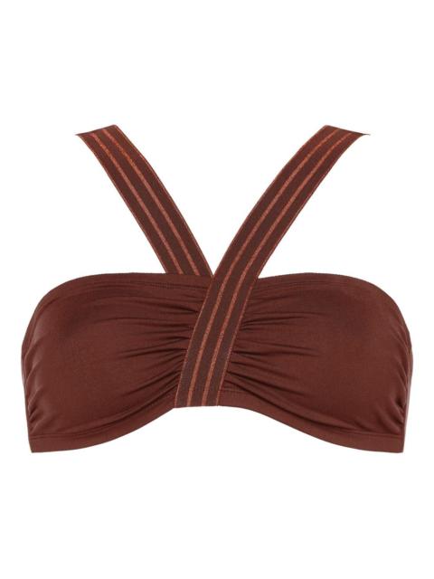 Rendez-vous ruched strap bikini top