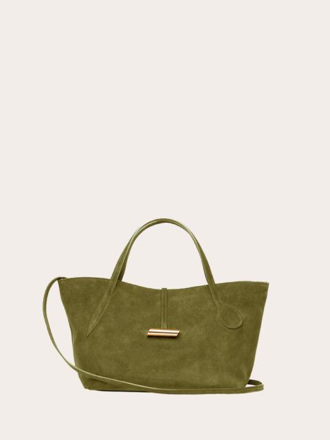 PETITE PENNE TOTE SUEDE HERB