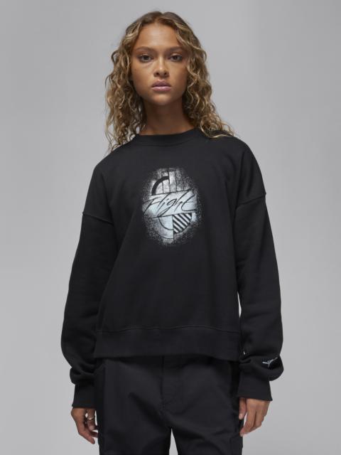 Women's Jordan Brooklyn Fleece Graphic Crew-Neck Sweatshirt