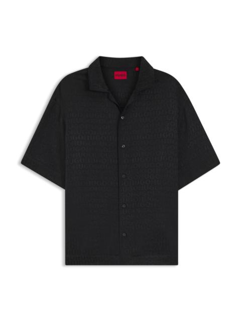 OVERSIZED-FIT SHIRT WITH JACQUARD PATTERN