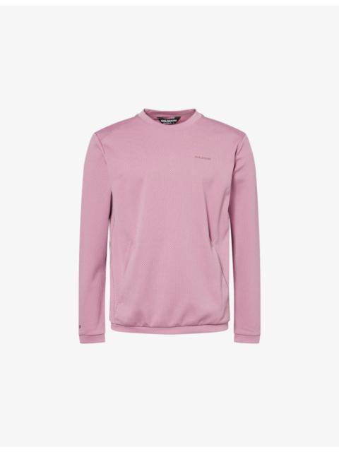 Motomesh Embroidered-Logo Woven Sweatshirt