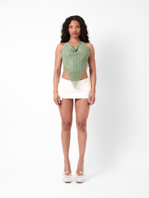 LIMITED EDITION BEYAN TOP IN STRIPE BILLIONAIRE GREEN