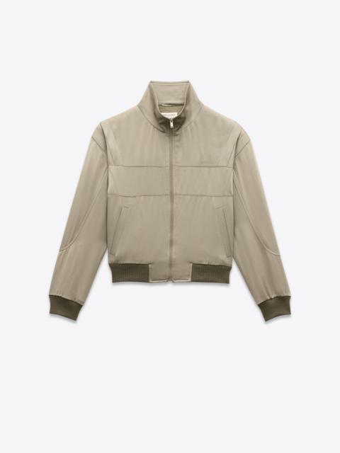 saint laurent teddy jacket in satin