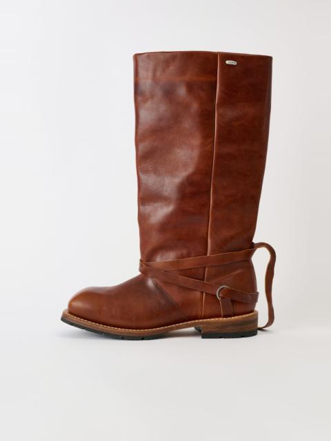 High Engine Boot Whiskey Rich Calfskin
