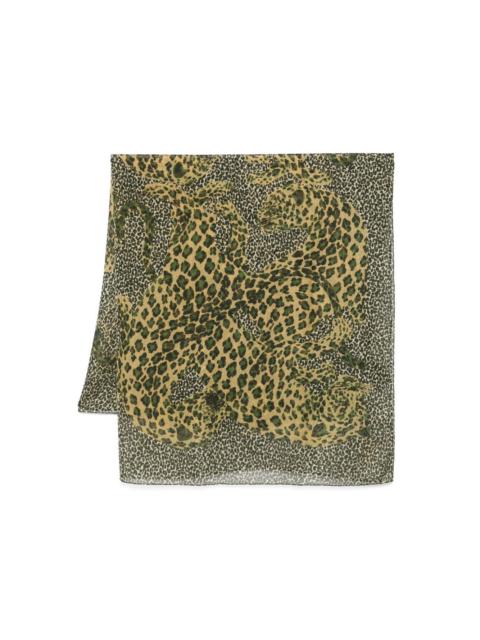leopard-print scarf