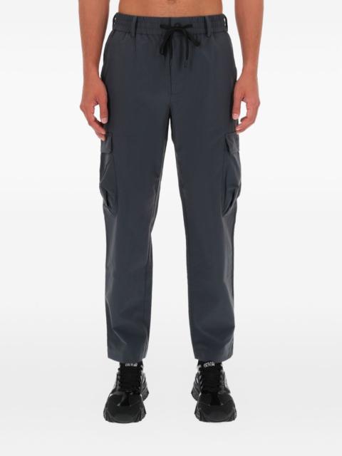 drawstring-waist cargo trousers