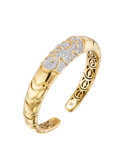 Diamond Onda Bangle Bracelet