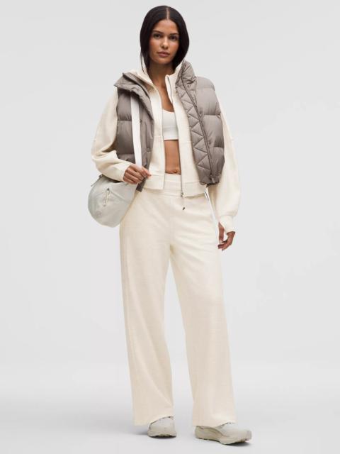 Scuba Mid-Rise Wide-Leg Pant *Waffle