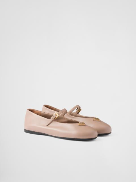 Nappa leather ballerinas