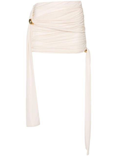 draped-detail mini skirt