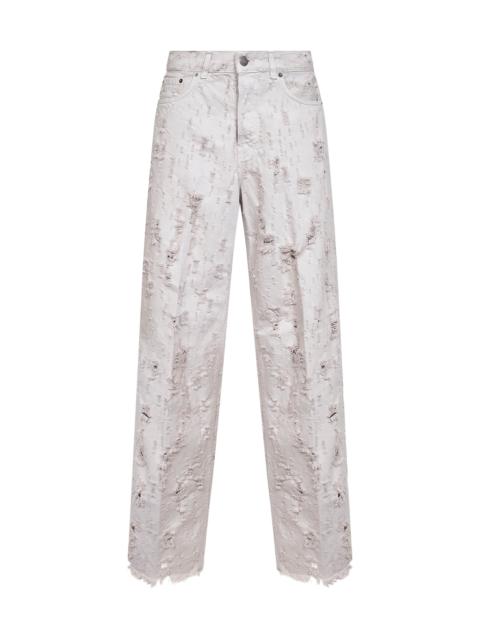 Grey destroyed denim Bethany boyfriend jeans