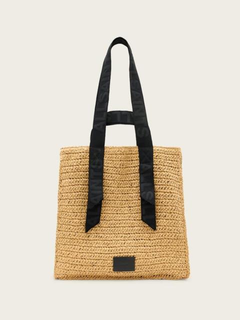 LULLAH WOVEN STRAW TOTE BAG