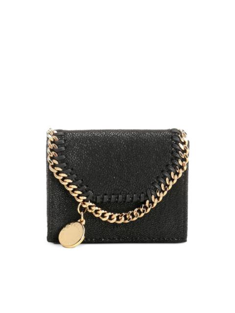 Falabella chain-trim trifold wallet